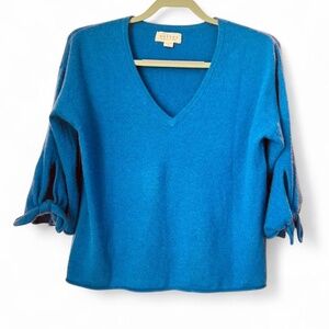 Anthropologie Velvet by Graham & Spencer Cashmere Blend V-Neck Sweater